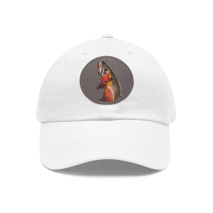 Cutthroat Trout Hat with Leather Patch (Round)