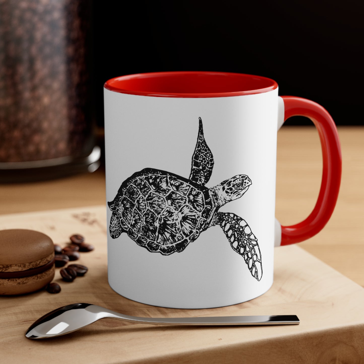 Sea Turtle Accent Coffee Mug, 11oz