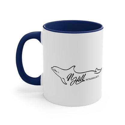 Orca Spy-Hop Accent Coffee Mug, 11oz