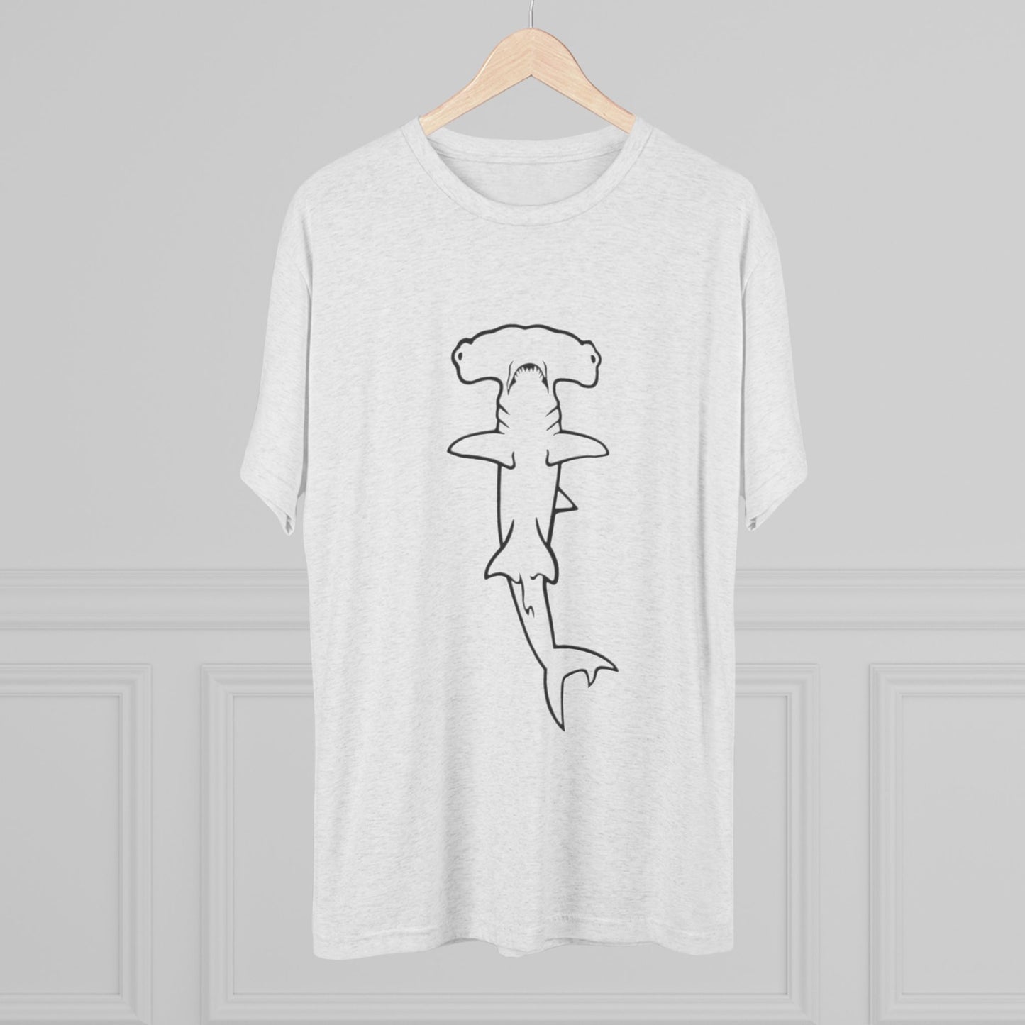 Hammerhead Shark Unisex Tri-Blend Crew Tee