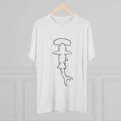 Hammerhead Shark Unisex Tri-Blend Crew Tee
