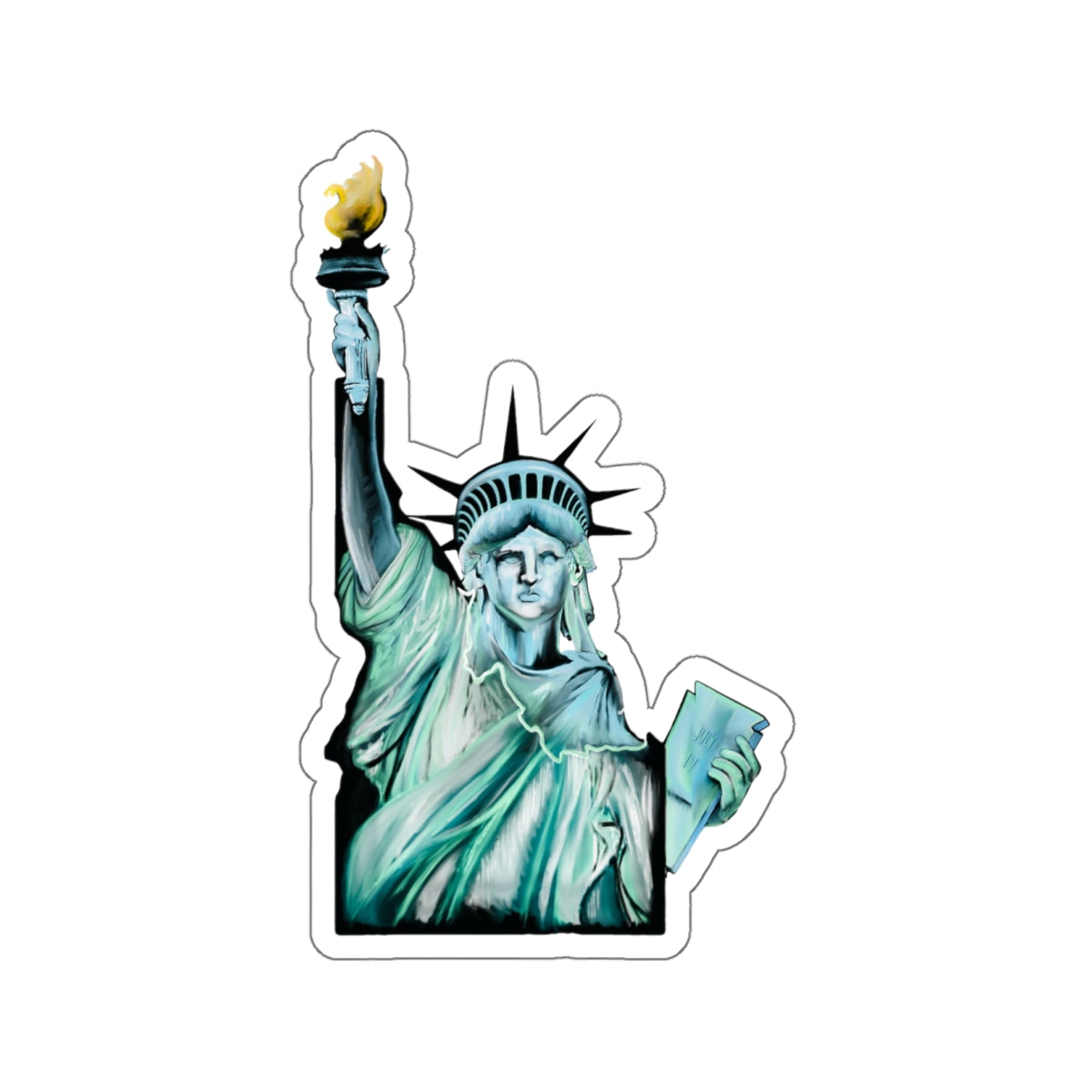 Idaho Statue of Liberty Kiss-Cut Stickers