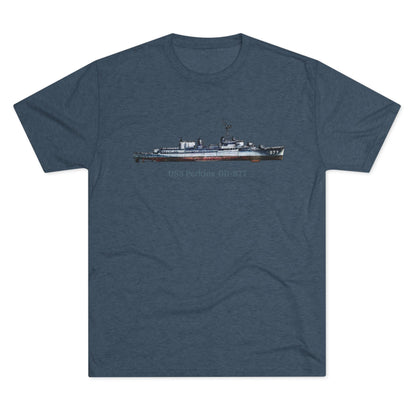 USS Perkins DD-877  Unisex Tri-Blend Crew Tee