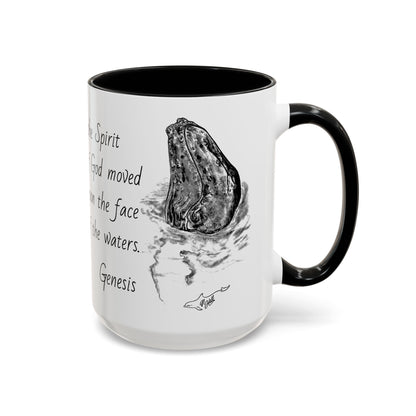 Humpback Whale Accent Coffee Mug, 11oz