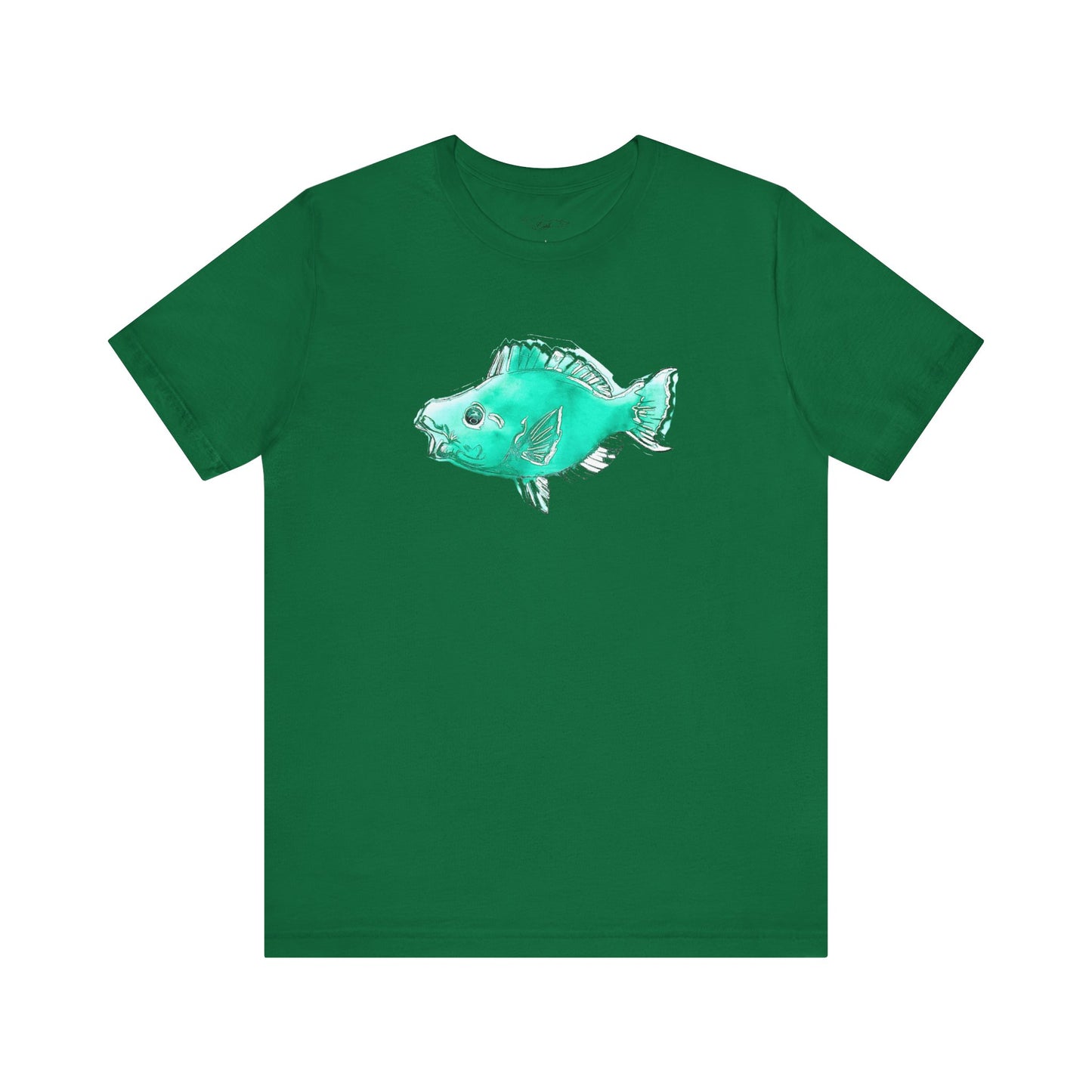 Blue Parrot Fish Unisex Jersey Short Sleeve Tee