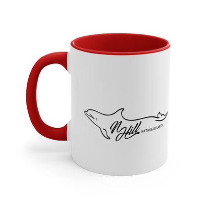 Orca Spy-Hop Accent Coffee Mug, 11oz