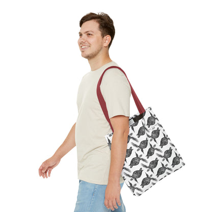 Sea Turtle Tote Bag White(AOP)