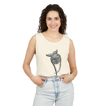 Humpback Whale Unisex Garment-Dyed Tank Top