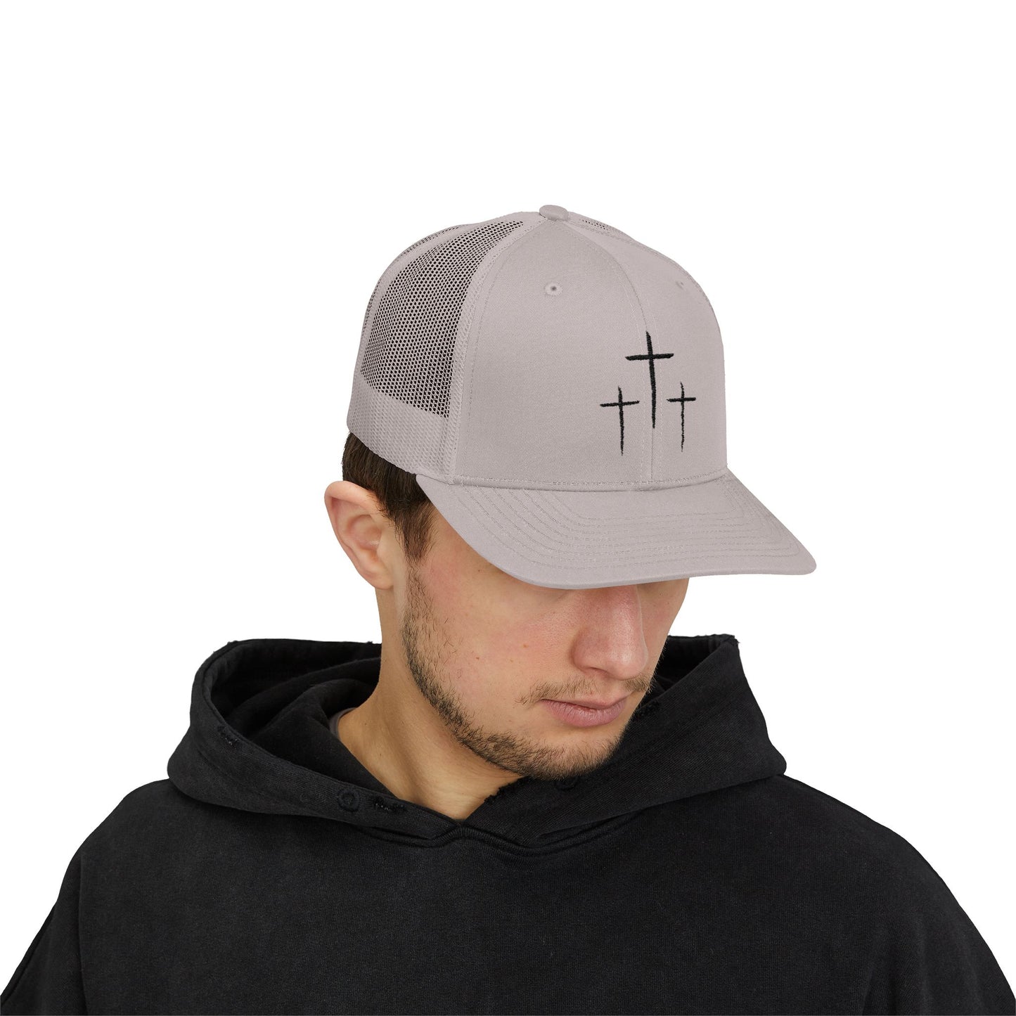Calvary Cross Snapback Trucker Cap