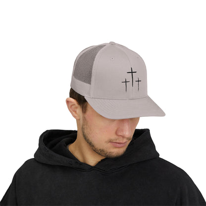 Calvary Cross Snapback Trucker Cap