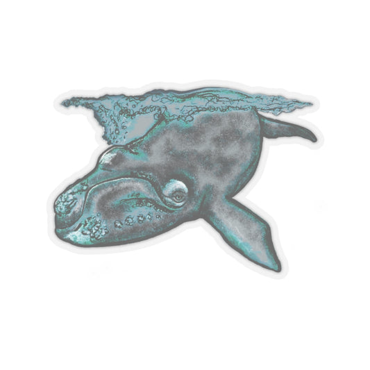 North Atlantic Right Whale Kiss-Cut Stickers