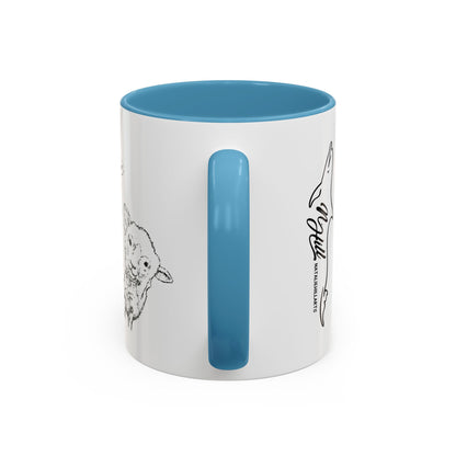 Get In The Heard Sheep Accent Coffee Mug (11, 15oz)