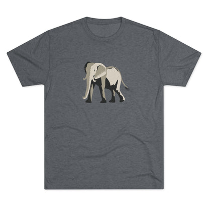 Elephant  Unisex Tri-Blend Crew Tee