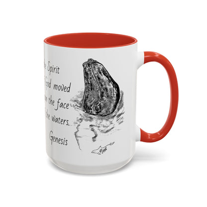 Humpback Whale Accent Coffee Mug, 11oz