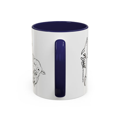 Get In The Heard Sheep Accent Coffee Mug (11, 15oz)