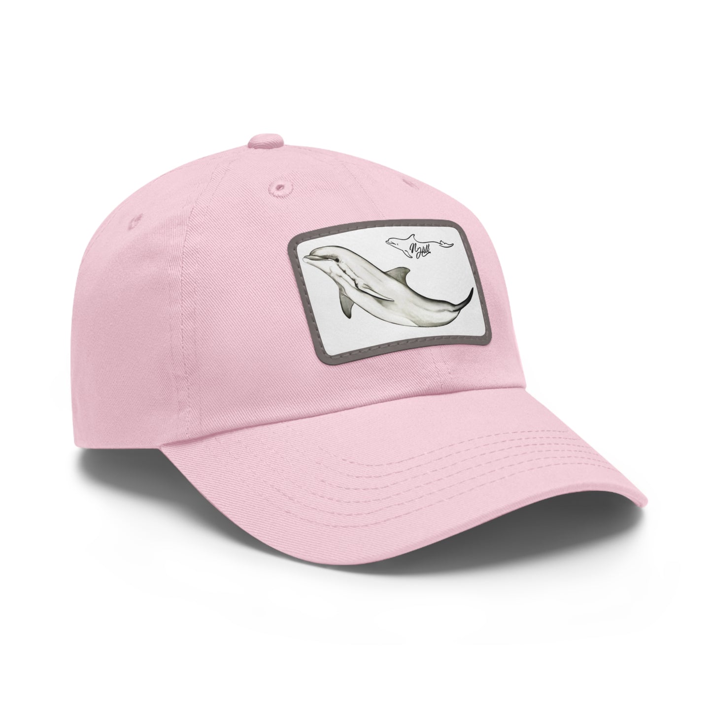 Dolphin Hat with Leather Patch (Rectangle)