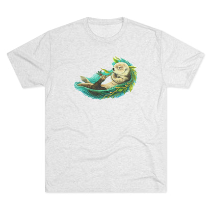Otterly Transformed Sea Otter Unisex Tri-Blend Crew Tee
