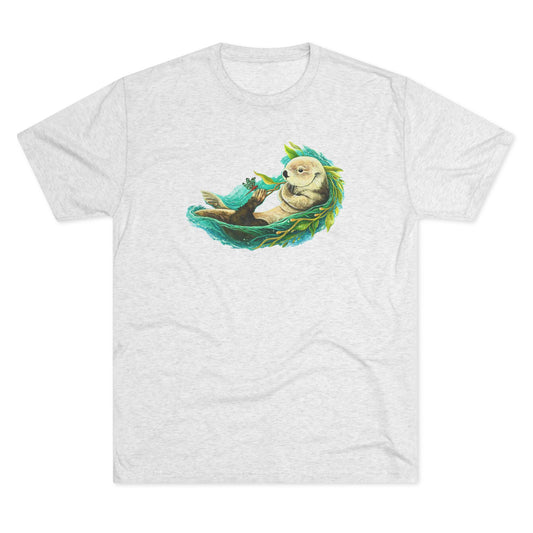 Otterly Transformed Sea Otter Unisex Tri-Blend Crew Tee
