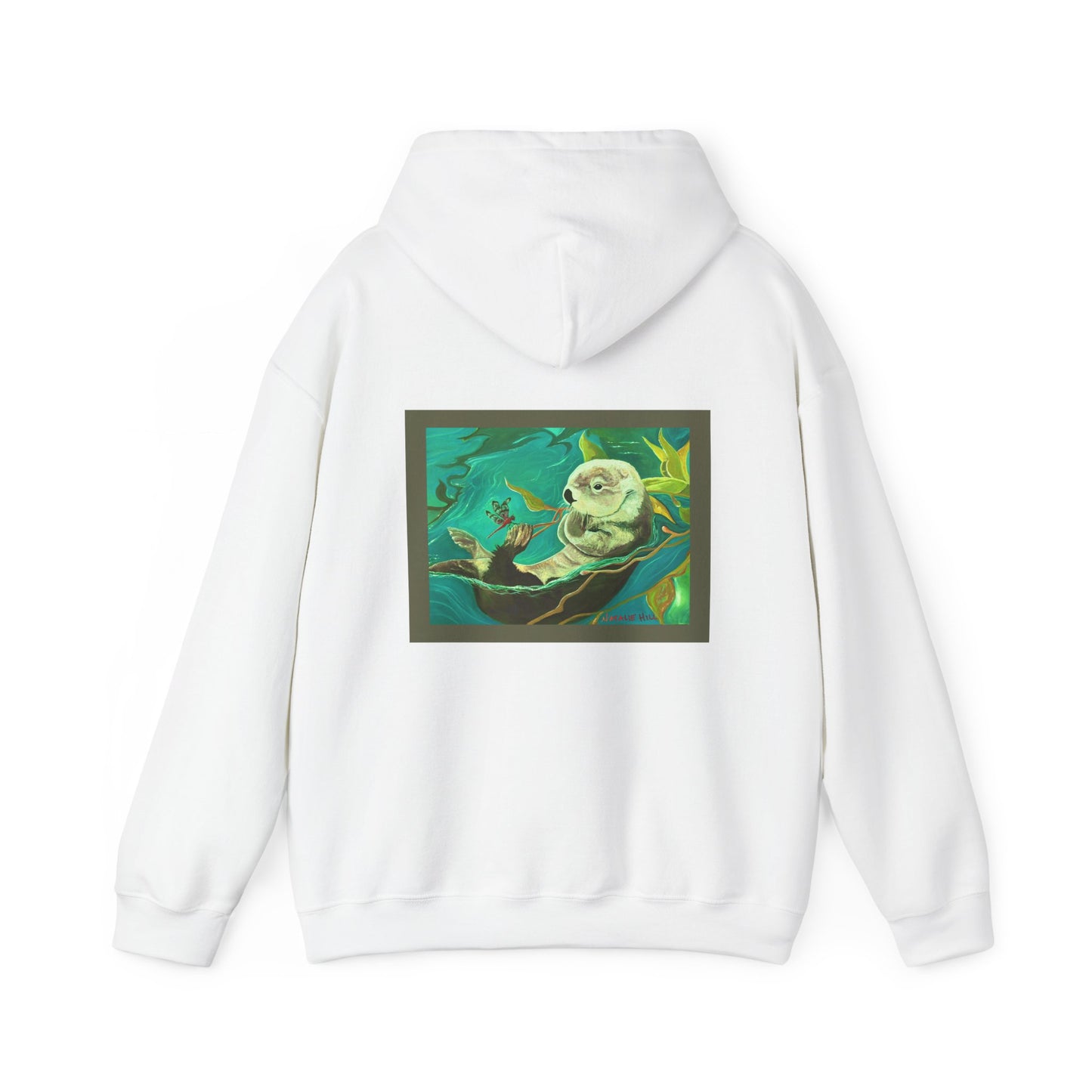 Otter and Dragonfly Unisex Heavy Blend™ Hooded Sweatshirt