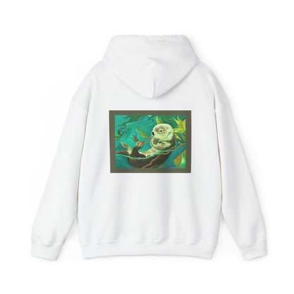 Otter and Dragonfly Unisex Heavy Blend™ Hooded Sweatshirt