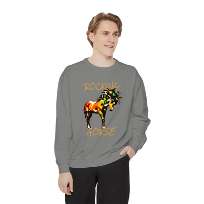 Rocking Horse Unisex Garment-Dyed Sweatshirt