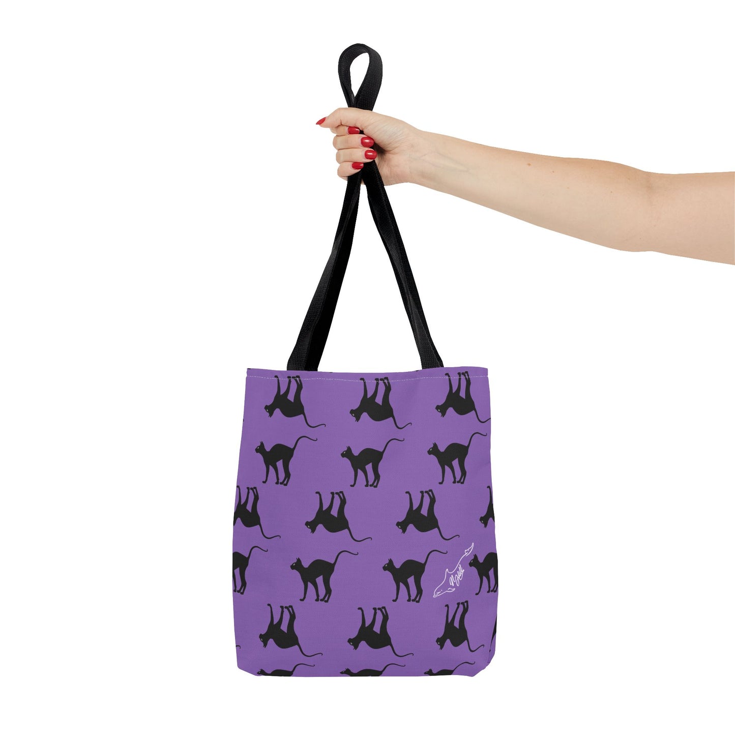 Black Cat Tote Bag (AOP)