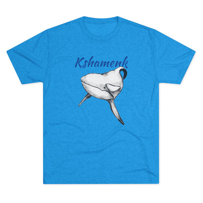 Kshamenk Orca Whale Unisex Tri-Blend Crew Tee