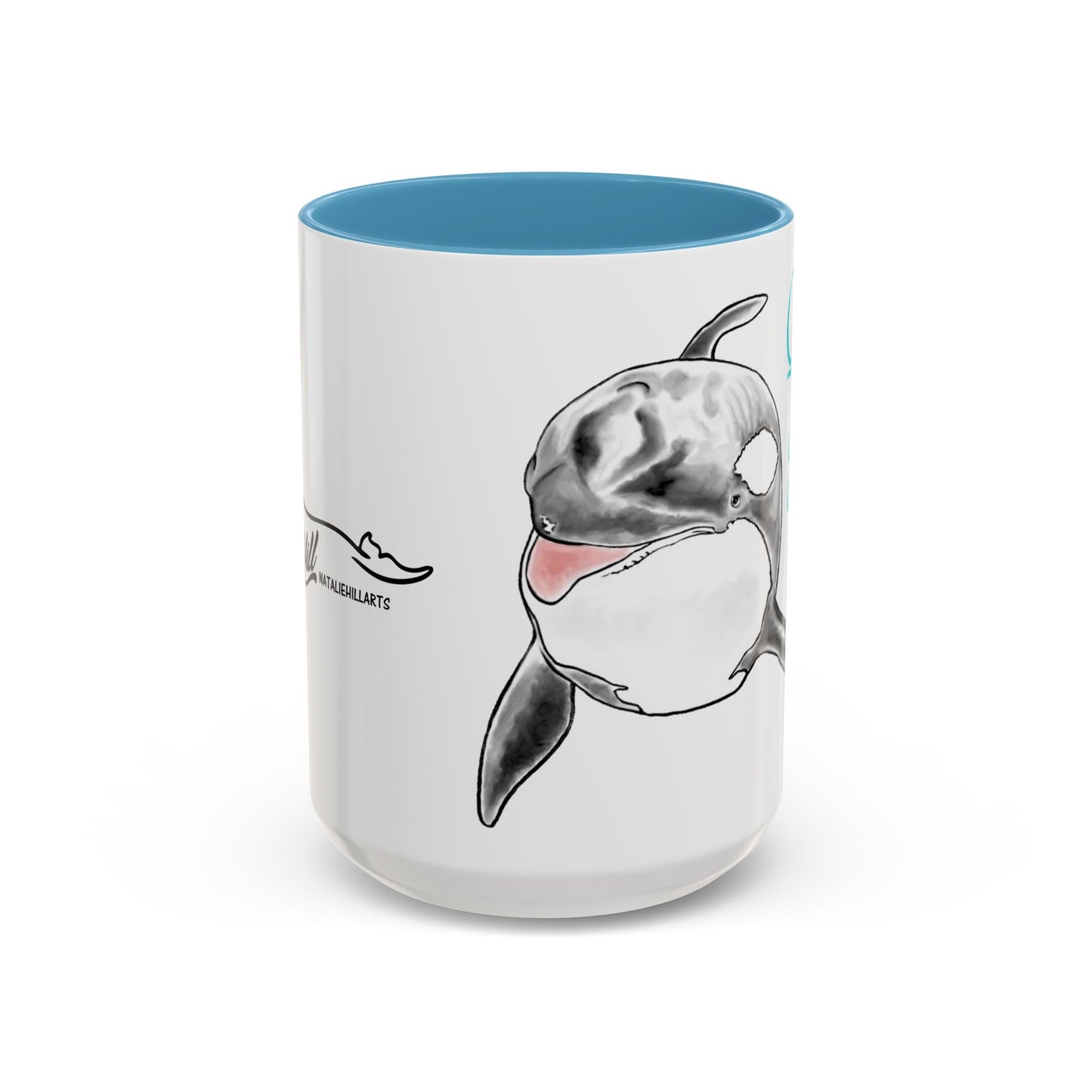Queen Katina Orca Whale Accent Coffee Mug (11, 15oz)