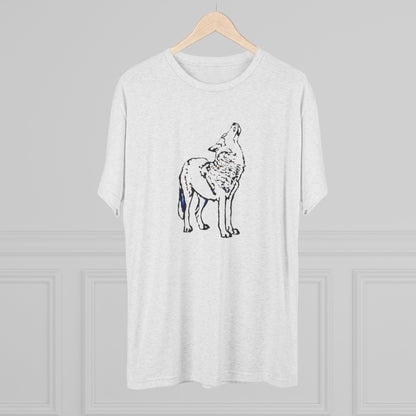 Wolf Unisex Tri-Blend Crew Tee