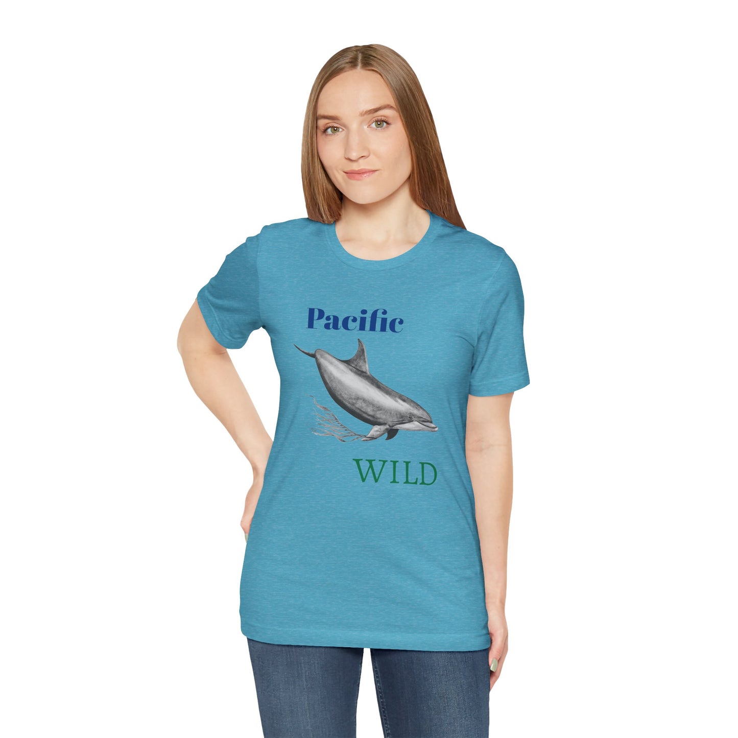 Pacific Wild Dolphin Unisex Jersey Short Sleeve Tee