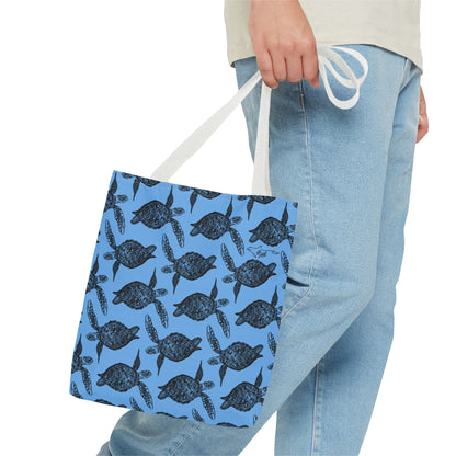 Sea Turtle Tote Bag Blue (AOP)