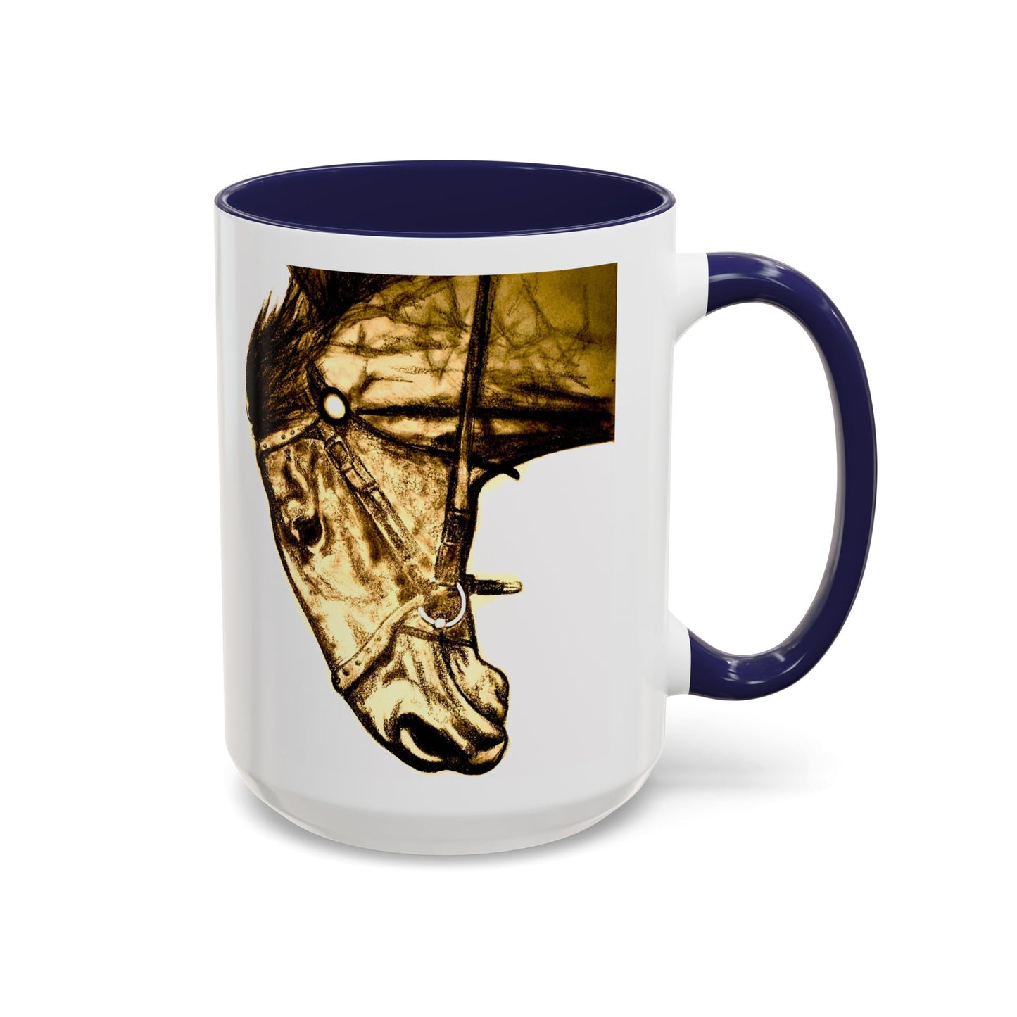 Denny Snowy River Horse Accent Coffee Mug 15oz