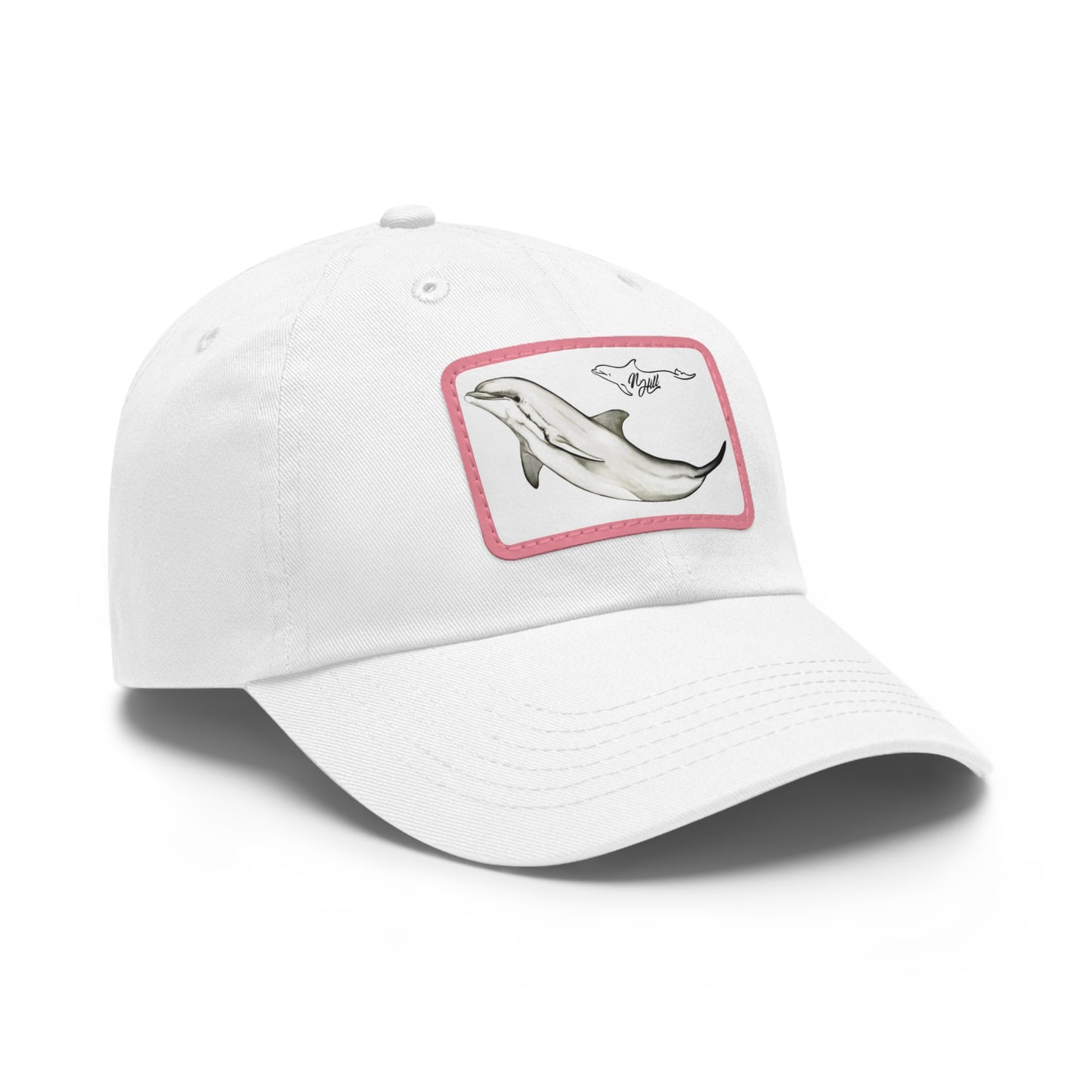 Dolphin Hat with Leather Patch (Rectangle)