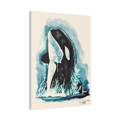 Orca Matte Canvas, Stretched, 0.75"