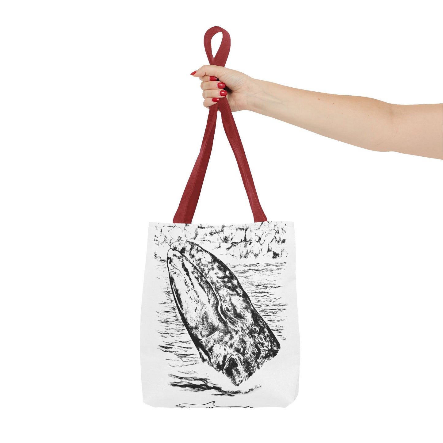 Gray Whale Tote Bag (AOP)