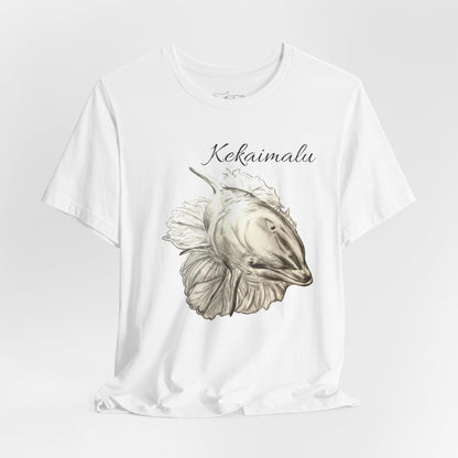 Kekaimalu Wholphin and Naupaka flower Unisex Jersey Short Sleeve Tee