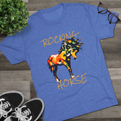Rocking Horse Unisex Tri-Blend Crew Tee