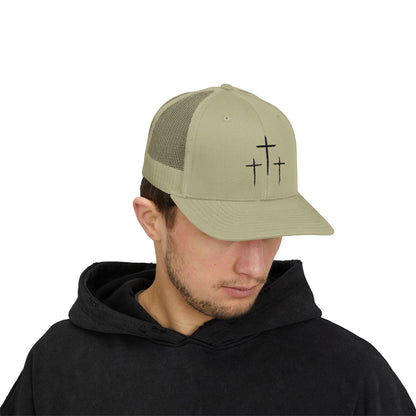Calvary Cross Snapback Trucker Cap