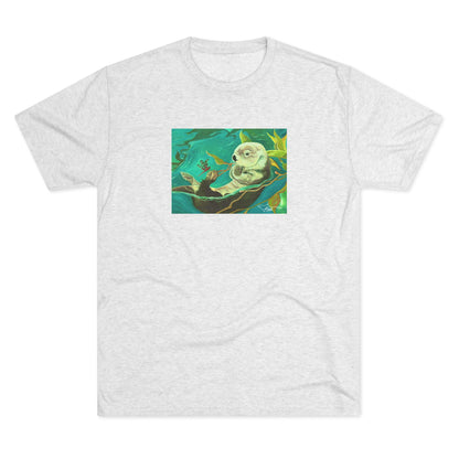 Otterly Transformed Sea Otter Unisex Tri-Blend Crew Tee