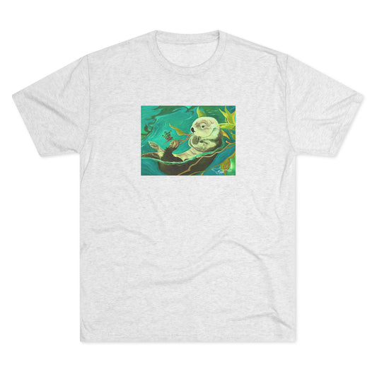 Otterly Transformed Sea Otter Unisex Tri-Blend Crew Tee