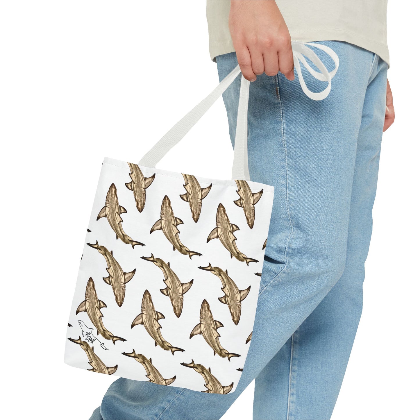 Great White Shark Tote Bag (AOP)