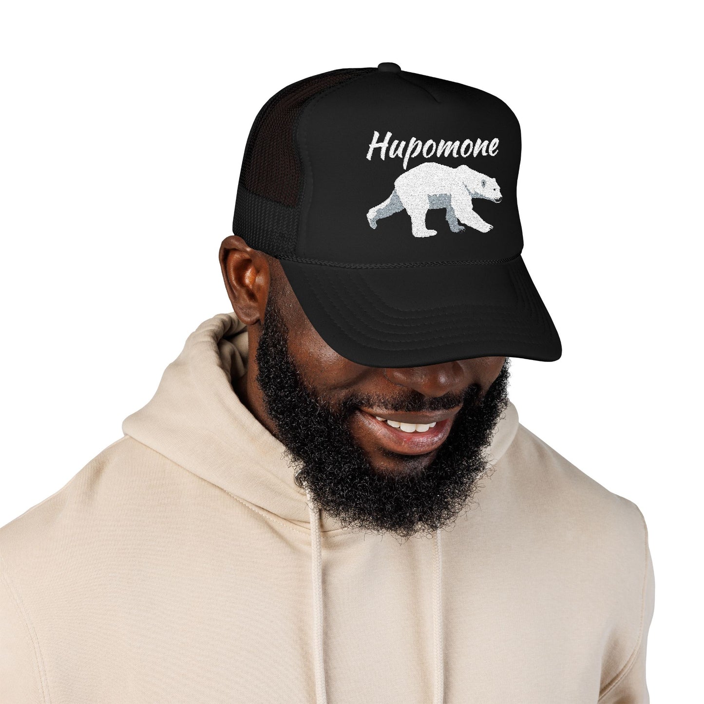 Hupomone Polar Bear Foam Trucker Hat (Embroidery)