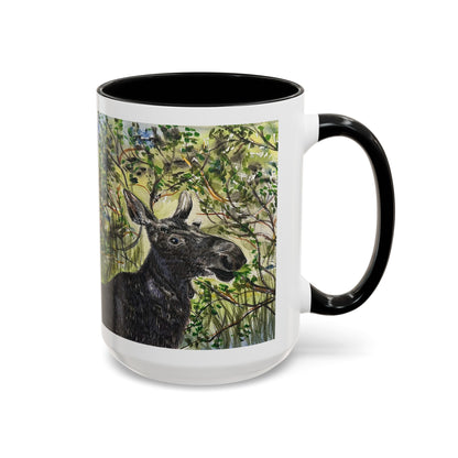 Hidden Springs Moose Accent Coffee Mug 15oz