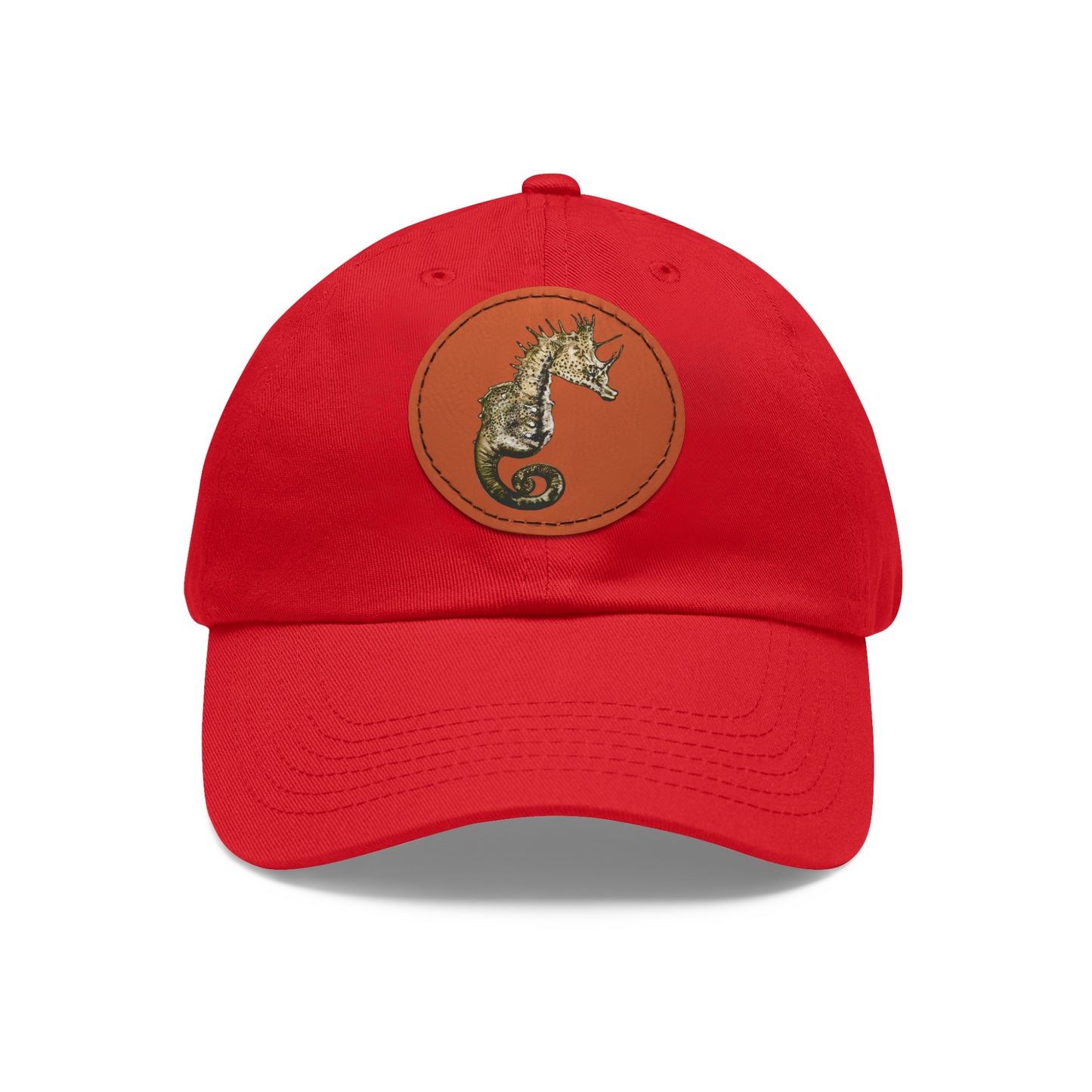 Sea Horse Hat with Leather Patch (Round)