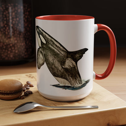 Chainsaw Orca Accent Coffee Mug (11, 15oz)