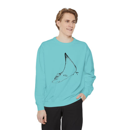 Cownose Ray Stingray Unisex Garment-Dyed Sweatshirt