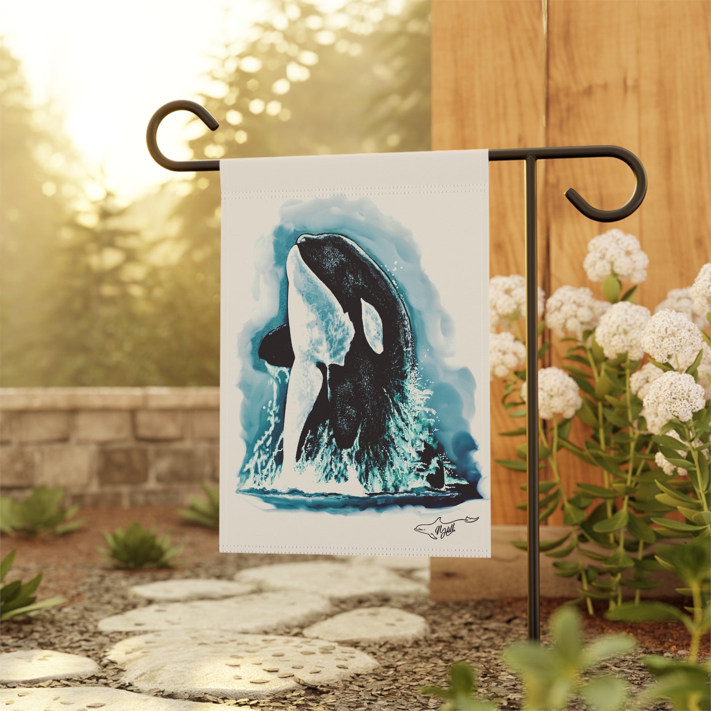 Brave Little Hunter Orca Garden & House Banner