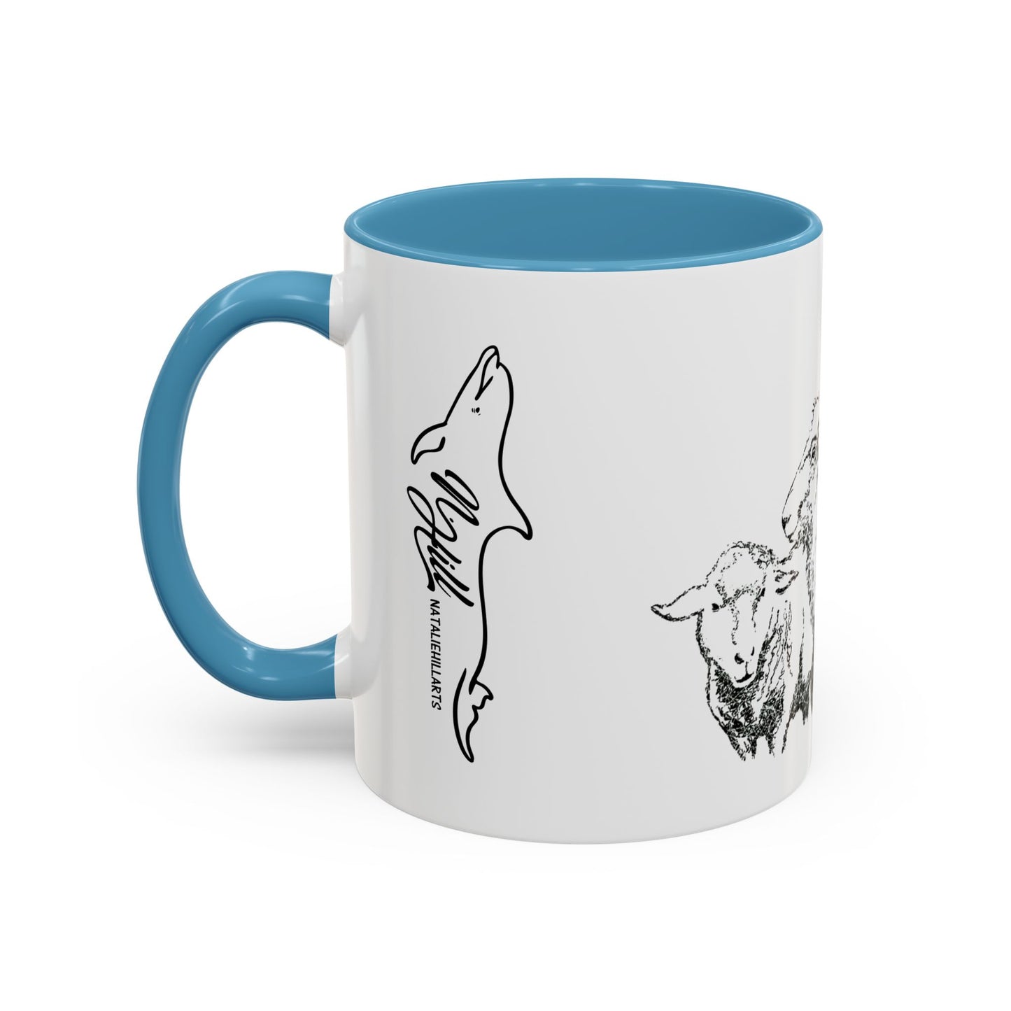 Get In The Heard Sheep Accent Coffee Mug (11, 15oz)