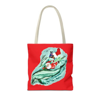 Deep Dive Delivery Santa Clause Tote Bag (AOP)