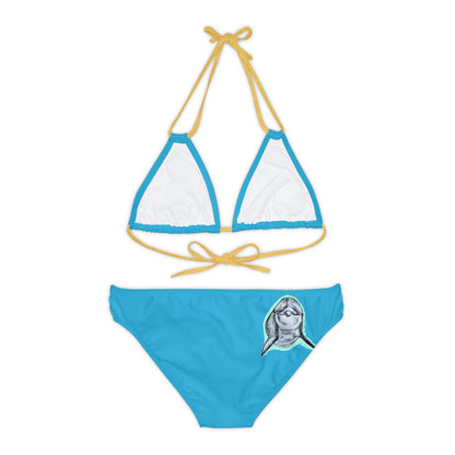 Dolphin Strappy Bikini Set (AOP)